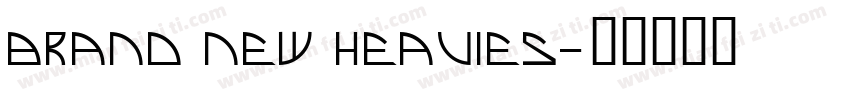 brand new heavies字体转换